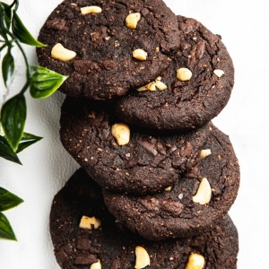 Double Chocolate Chip Cookies hOLa Keto Desserts Dubai UAE