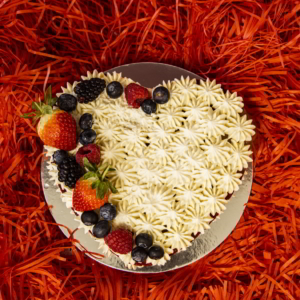 Say with Heart Cake for Valentines Day hola Keto Desserts Dubai Abu Dhabi Sharjah Al Ain Fujairah Ajman UAE