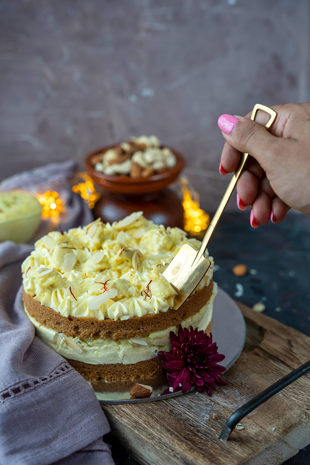 Rasmalai Cake Diwali Mithai Indian Sweets by hOLa Keto Healthy Desserts Dubai Abu Dhabi Sharjah Al Ain Fujairah Ajman UAE 3