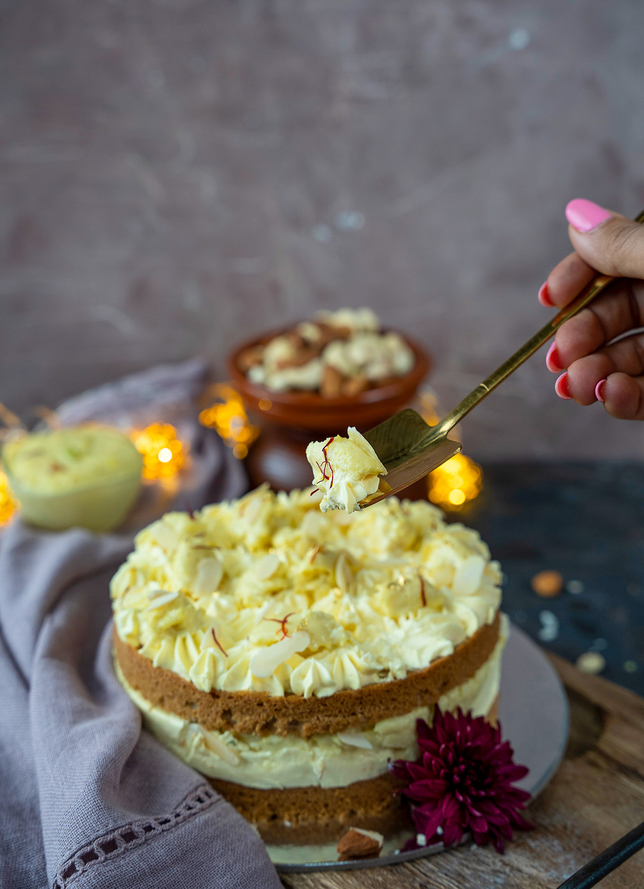 Rasmalai Cake Diwali Mithai Indian Sweets by hOLa Keto Healthy Desserts Dubai Abu Dhabi Sharjah Al Ain Fujairah Ajman UAE 4