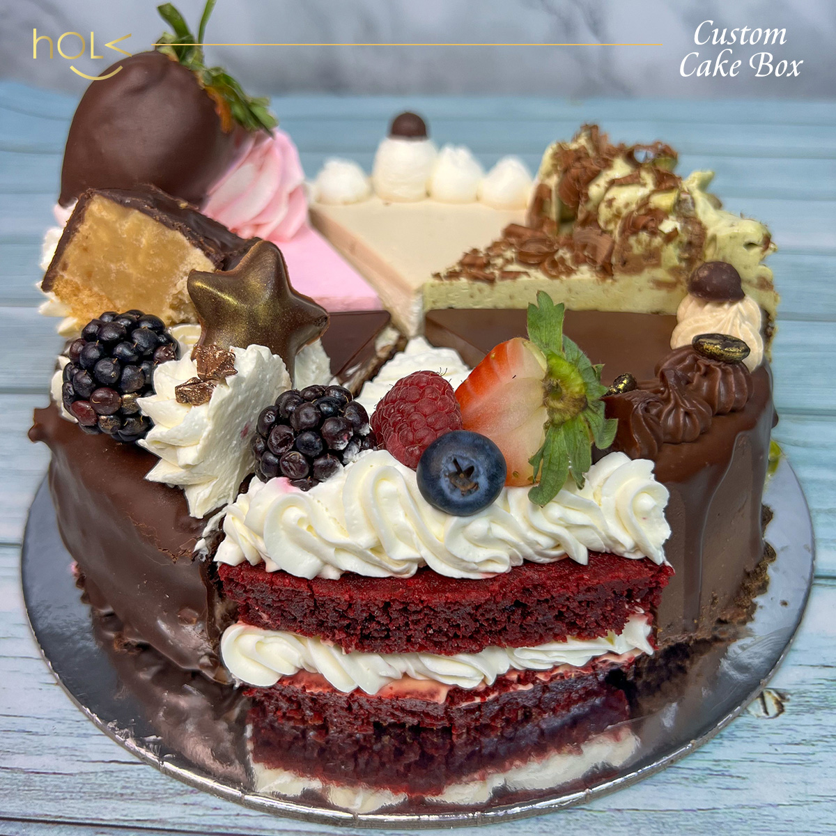 6 in 1 Cake Box by hOLa Keto Desserts Dubai Abu Dhabi Sharjah Al Ain Fujairah Ajman 10 December 2022