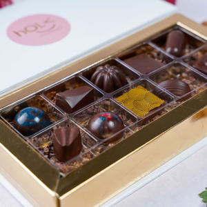 Chocolates Assorted Box of 10 Pcs Christmas and New Year 2023 Sweets by hOLa Keto Desserts Dubai Abu Dhabi Sharjah Al Ain Fujairah Ajman UAE