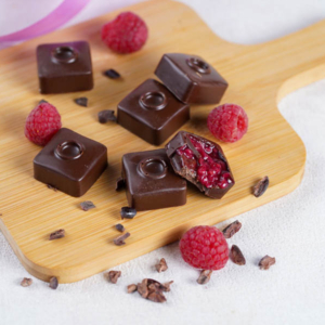 Raspberry Litchi Chocolates by hOLa Keto Desserts Dubai Abu Dhabi Sharjah Al Ain Fujairah Ajman UAE