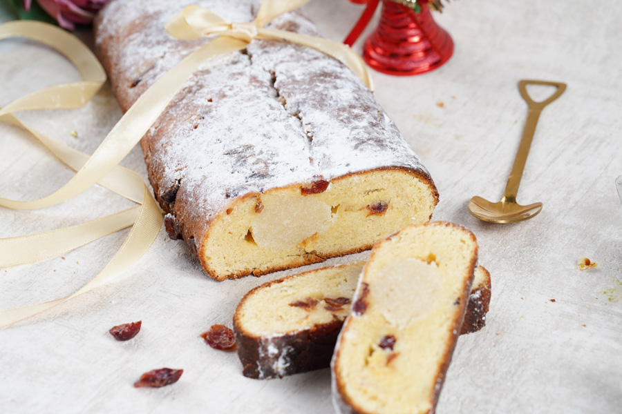 Stollen Cake Christmas and New Year 2023 Sweets by hOLa Keto Desserts Dubai Abu Dhabi Sharjah Al Ain Fujairah Ajman UAE