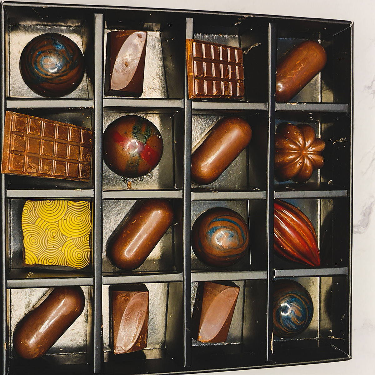 Valentines Chocolate Box of 16 hOLa Keto Desserts Dubai Abu Dhabi Ajman Fujairah Sharjah Al Ain