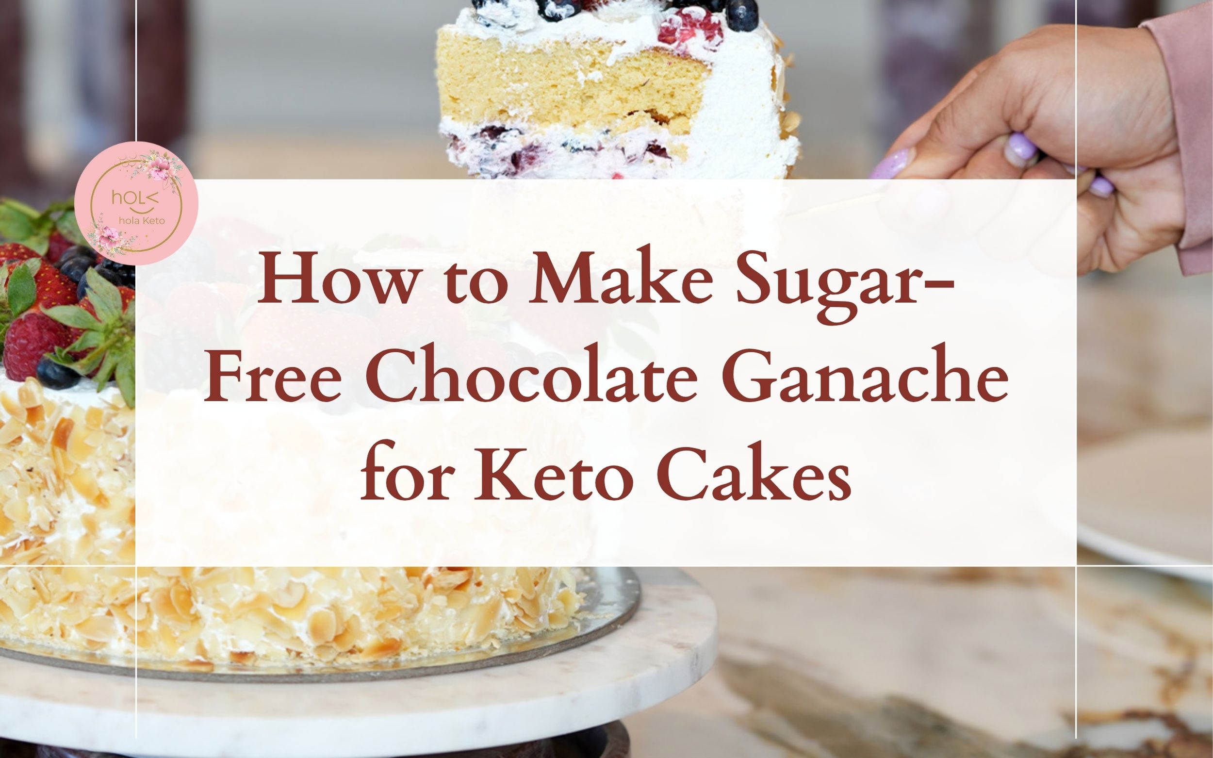 How to Make Sugar-Free Chocolate Ganache for Keto Cakes
