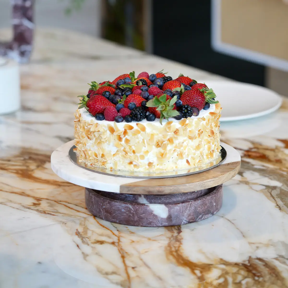 Healthy No Sugar Fruit Fantasy Cake for Ramadan hOLa Keto UAE Delivery in Dubai, Abu Dhabi, Sharjah, Al Ain, Fujairah, Ajman & Ras Al Khaimah